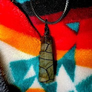 Labradorite Double Terminated Point Natural Hand Cut